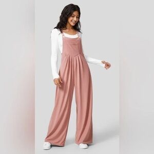 NEW Halara Jumpsuit Waffle Knit Overalls Size L